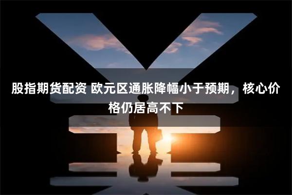 股指期货配资 欧元区通胀降幅小于预期，核心价格仍居高不下